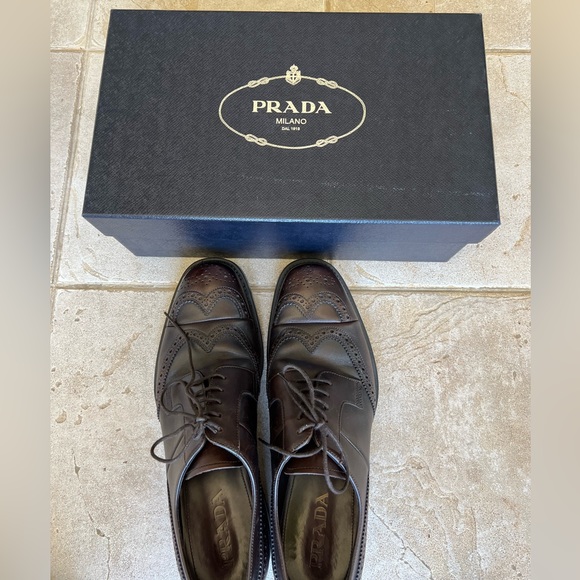Double toe brogues by Prada main image 4